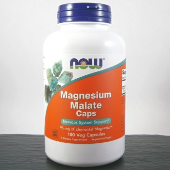 Now Foods Magnesium Malate hořcík malát 1000 mg 180 tablet