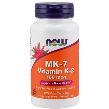 Now Foods Vitamin K2 MK-7MenaQ7 100 mcg 120 veg. kapslí