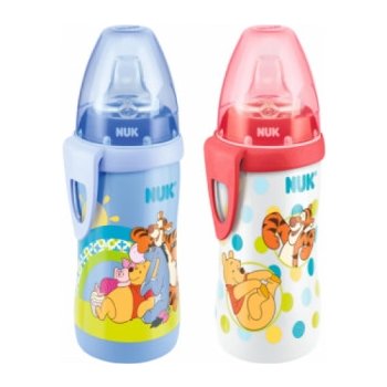 Nuk Active Cup láhev Disney mordý Pů s prasátkem a balonkem 300 ml