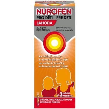 NUROFEN PRO DĚTI JAHODA POR 20MG/ML POR SUS 100 ML II