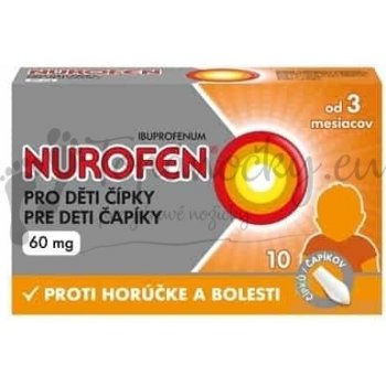 NUROFEN PRO DĚTI RCT 60MG SUP 10