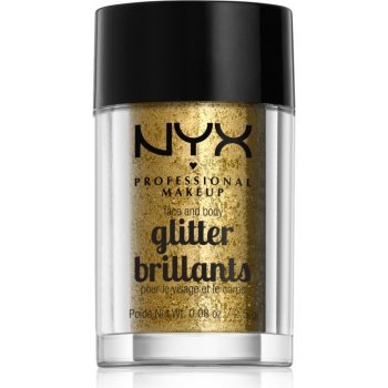 NYX Professional Makeup Glitter třpytky na obličej i tělo 05 Gold 2,5 g