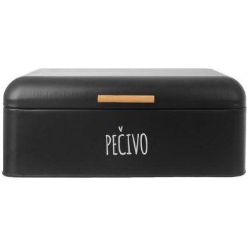 ORION Chlebovka plech/bambus 42x24x16,5 cm BLACK