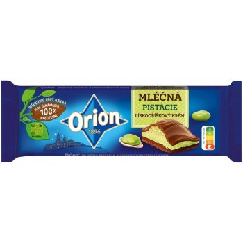 ORION Mléčná čokoláda pistácie a lískooříškový krém 240g