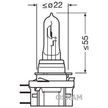 Osram H15 PGJ23t-1 12V 15/55W