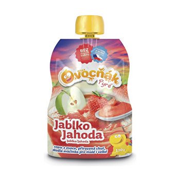 Ovocňák pyré jablko jahoda 120 g