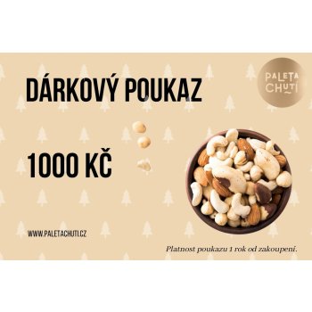 Paleta chutí Vánoční dárkový poukaz 1000 Kč