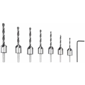 PARKSIDE Sada speciálních vrtáků PSB 6 A1 (sada vrtáků do dřeva / záhlubníků, 8dílná)