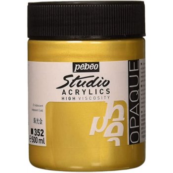 Pébéo Studio Acrylic Akrylová barva 500 ml metalická zlatá 352