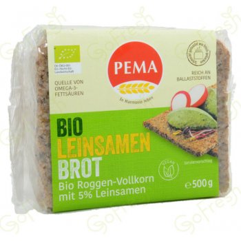 Pema Žitný chléb se lněným semínkem Bio 500 g