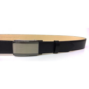 Penny Belts Luxusní pánský společenský kožený opasek automat 60035-020-A11 černý