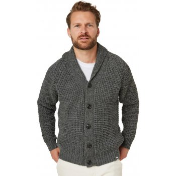 Peregrine Waffle Shawl Cardigan zrnitý cardigan z pravé britské vlny Nimbus