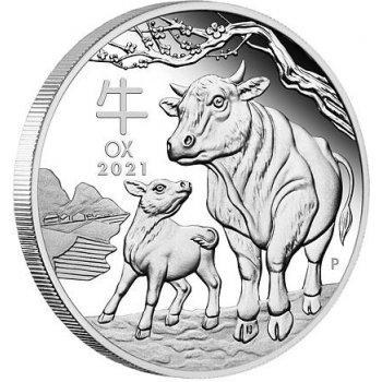 Perth Mint Lunární série III. Year of the Ox Rok buvola 1/ 1/2 Oz