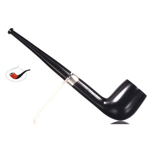 Peterson Junior Black Smooth Straight Billiard Fishtail 01