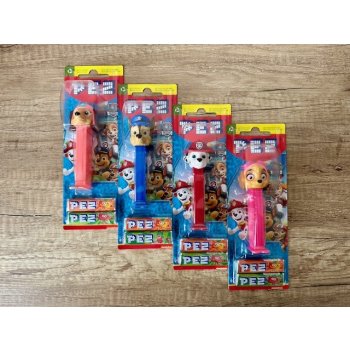 PEZ Figurka Paw Patrol + 2 PEZ Štangličky ovocné 17 g