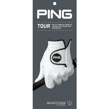 Ping Sport Tour Mens Golf Glove Bílá levá XL