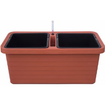 Plastia Samozavlažovací truhlík Berberis Duo 78x39x35 cm terakota