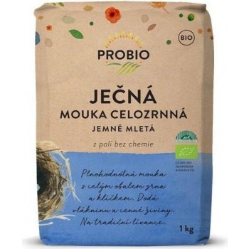 PROBIO Ječná mouka celozrnná jemně mletá BIO 1000 g