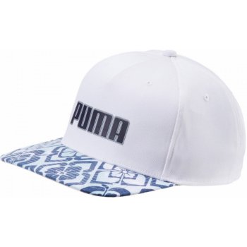 Puma čepka Go Time Snapback bílo modrá