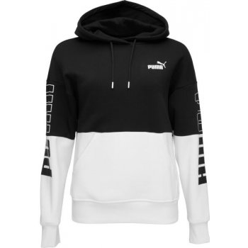 Puma dámská mikina Power Colorblock Hoodie FL bílo-černá