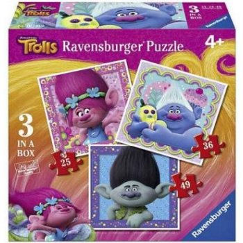 Ravensburger 3v1 06889 Trollové 25,36,49 dílků