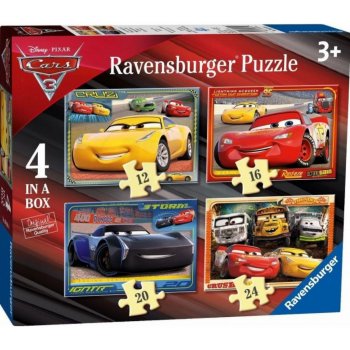 Ravensburger 4v1 06894 Auta Cars 12,16,20,24 dílků