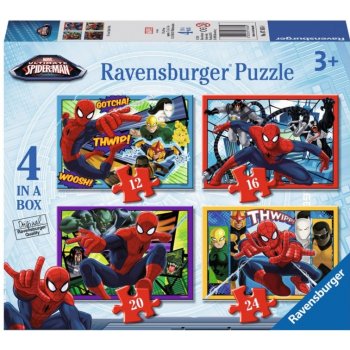 Ravensburger 4v1 Spider-Man 12,16,20,24 dílků