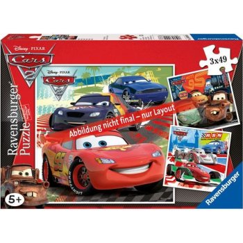 Ravensburger Cars 2 3 x 49 dílků