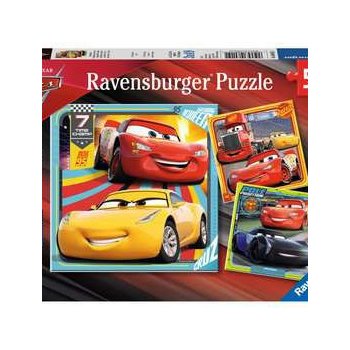 Ravensburger Disney Auta 3: Na závodech 3 x 49 dílků