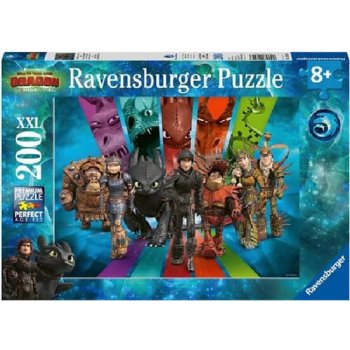 Ravensburger Jak vycvičit draka: Dračí jezdci XXL 200 dílků