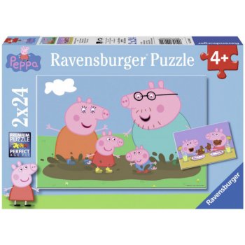 Ravensburger Prasátko Peppa Šťastný rodinný život 2x24 ks