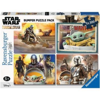 RAVENSBURGER Star Wars: Mandalorian 4 x 100 dílků