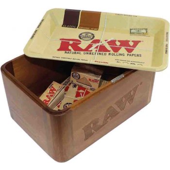 RAW malý dřevěný box s magnetickým uzávěrem