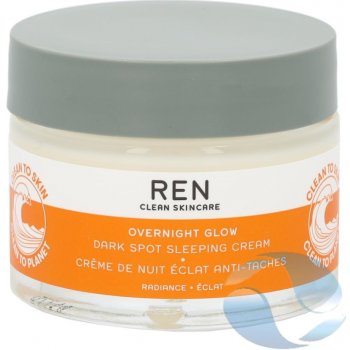 Ren Clean Skincare Radiance Overnight Glow Dark Spot Sleeping Cream Noční pleťový krém 50 ml