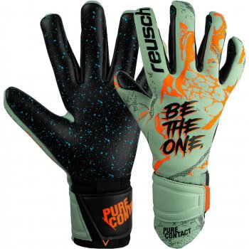 Reusch Pure Contact Fusion žraločí zelená/oranžová/černá 5370900-5444