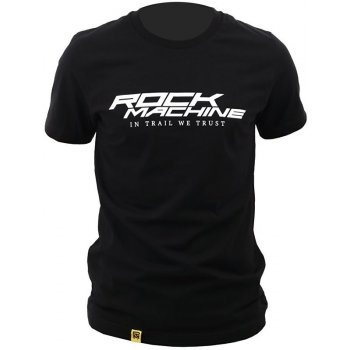 Rock Machine unisex černé logo IN TRAIL WE TRUST