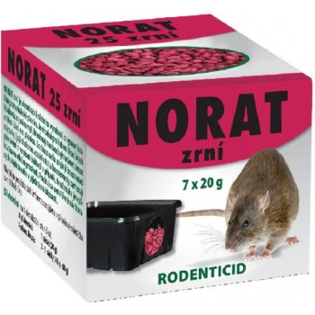 Rodenticid Pelgar Norat 25 zrní 140 g