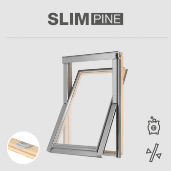 RoofLITE Slim Pine 66x118 cm