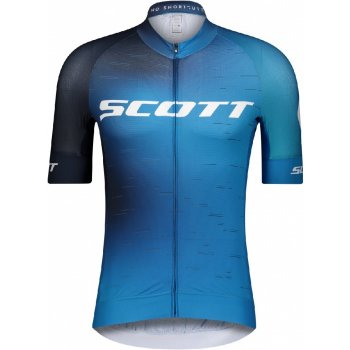 Scott RC Pro s/sl atlantic blue/white krátký rukáv pánský