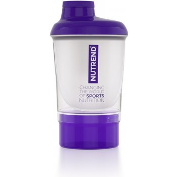 Shaker Nutrend se zásobníkem 300 ml fialová