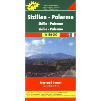 Sicílie mapa Freytag 1:150 000 Itálie