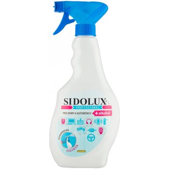 SIDOLUX Professional Hygienická čistota pro domy a automobily s alkoholem 500 ml