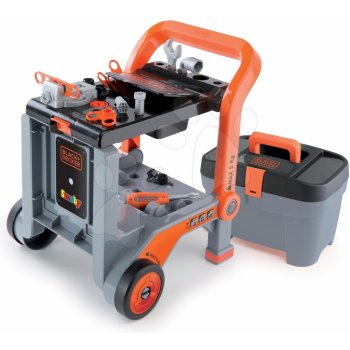 Smoby pracovní vozík Black & Decker Devil Workmate 3v1 s nářadím a 18 doplňky