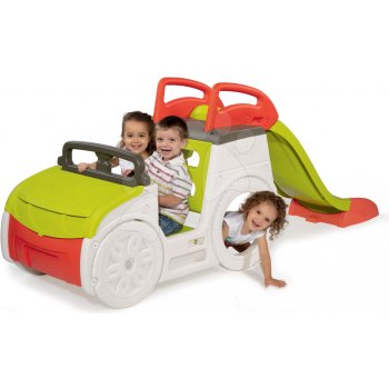 Smoby Preliezačka auto Adventure Car so zvukom 150 cm šmyklavkou SM840205