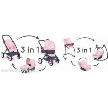 Smoby Sada 7v1 Maxi Cosi & Quinny Powder pink 7v1