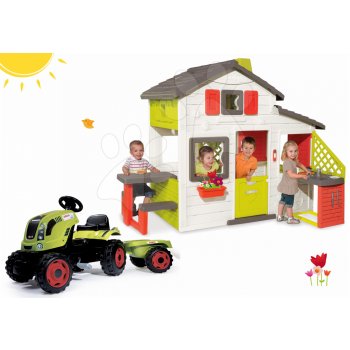 Smoby set domeček Přátel a traktor Claas GM 810201-8