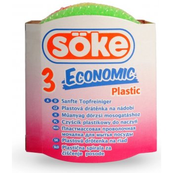 SÖKE Econimic Plastová drátěnka 3 ks