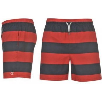 SoulCal Stripe Swim Shorts Navy/Red