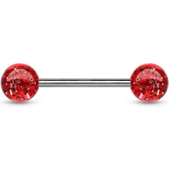 Šperky4U piercing do jazyka akrylát PJ01148-R