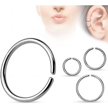 Šperky4U piercing do nosu ucha kruh N01020-0806